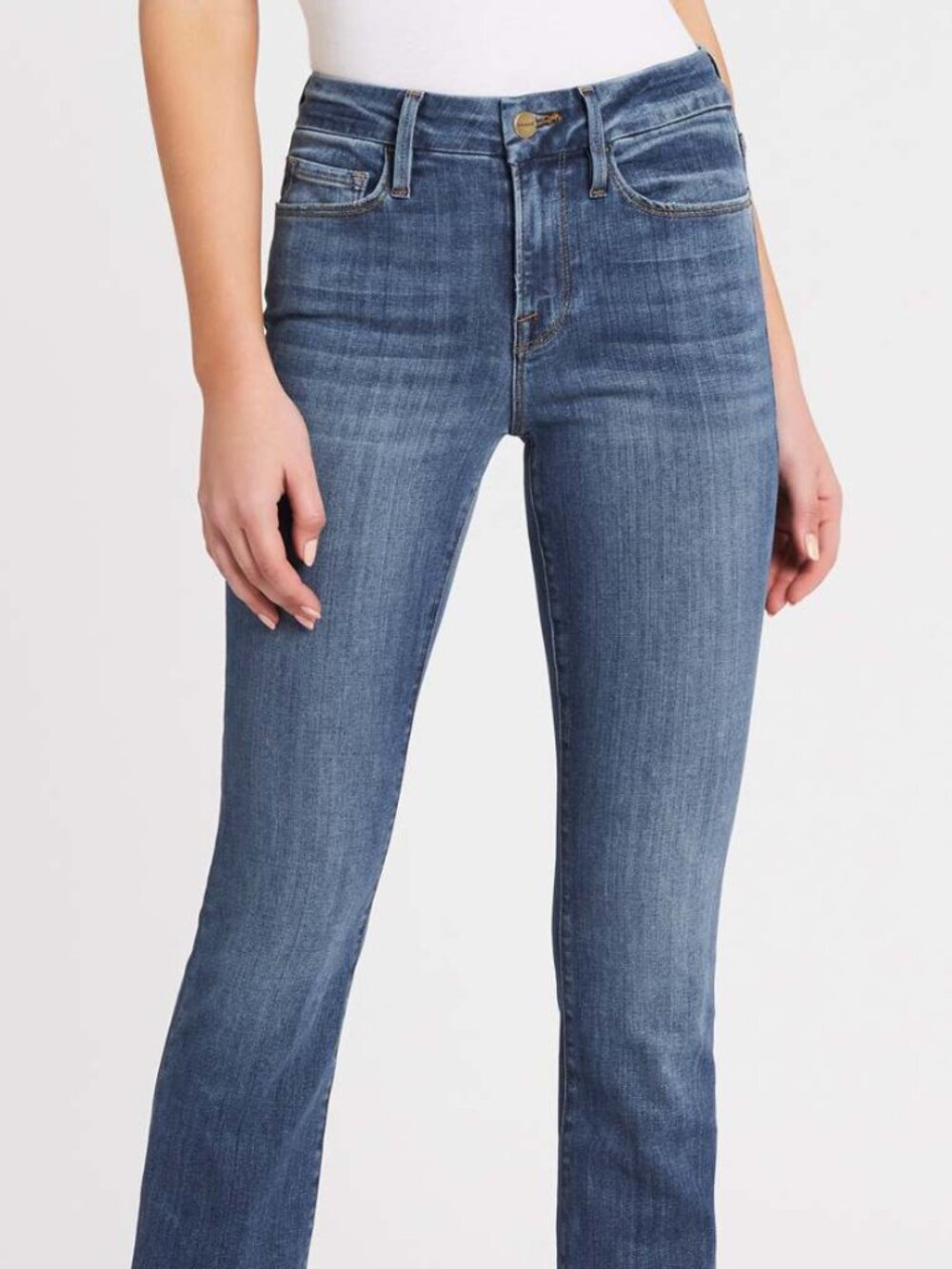 FRAME Le Mini Boot Jeans Women’s Size 24 Medium Wash